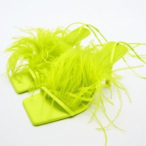 Zara Feathered High Heels